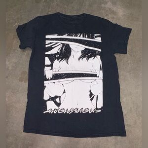 Bad Habits | “ANONYMOUS” | Anime | Girl Blindfolded | T-shirt |Men’s Size Small